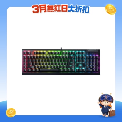 Razer 雷蛇 - BlackWidow V4 X 有线机械轴游戏键盘 (绿轴)
