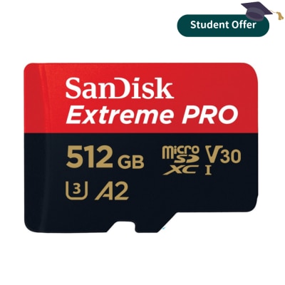 SANDISK SDSQXCD EXTREME PRO 512GB MICROSDXC Card