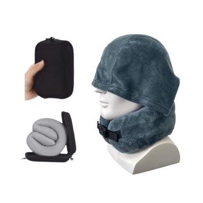 SMARTRIP EASYNAP Pocketable Hoodie Neck Pillow With Case