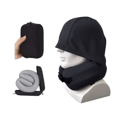 SMARTRIP EASYNAP Pocketable Hoodie Neck Pillow With Case
