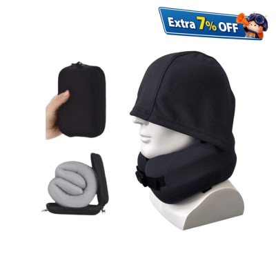 SMARTRIP EASYNAP Pocketable Hoodie Neck Pillow With Case (CoolPass fabric)