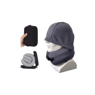 SMARTRIP EASYNAP Pocketable Hoodie Neck Pillow With Case (CoolPass fabric)