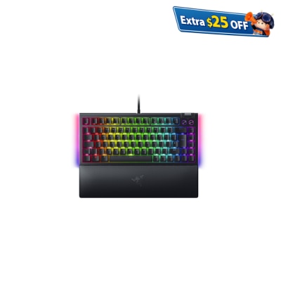 Razer 雷蛇 BlackWidow V4 75% 熱插拔機械軸遊戲鍵盤 (橙軸)