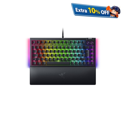Razer BlackWidow V4 75% Hot-Swappable Mechanical Gaming Keyboard (Orange Switch)