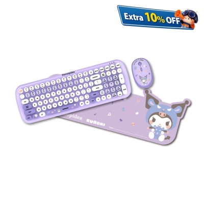 thecoopidea x Sanrio TAPPY+ KUROMI 无线键盘滑鼠套装