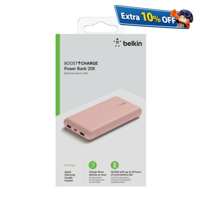 BELKIN 貝爾金 BoostCharge 20,000mAH 便攜式行動電源