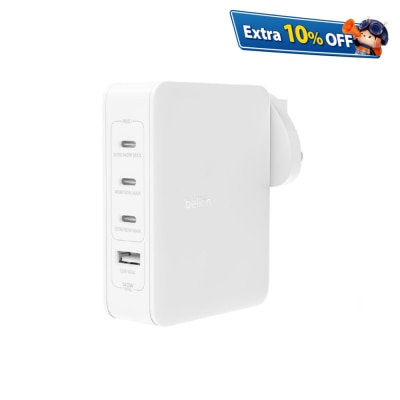 BELKIN 貝爾金 BoostCharge Pro 140W 4 端口 GaN 家用充電器