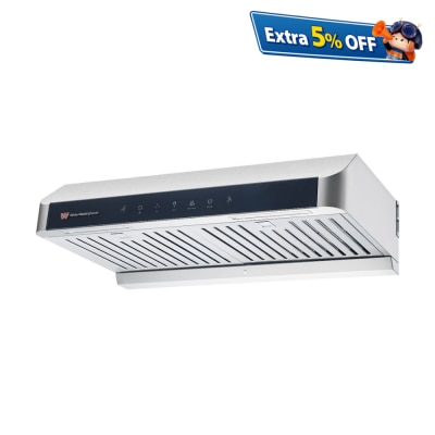 WHITE WESTINGHOUSE WHS281HT 70cm Slim Heat-Clean Cookerhood