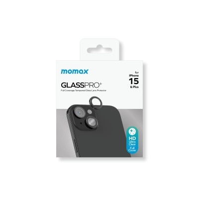 Momax GlassPro+AR镜头玻璃膜 (iPhone 15 / 15 Plus适用)
