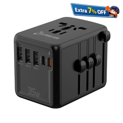 TecADVISOR 35W 高效能5 USB 旅行转换插头