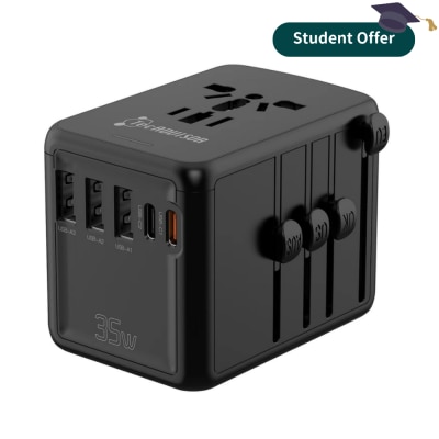 TecADVISOR 35W 高效能5 USB 旅行轉換插頭