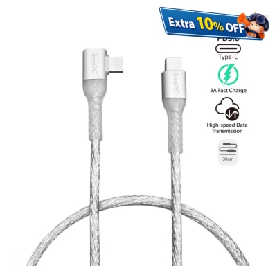 inno3C i-60C-03 Type-C to Type-C 60W L-shape Cable
