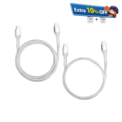 haha TRAVEL H-100C-2P 100W Type-C to Type-C 充電線套裝 (120cm + 30cm)