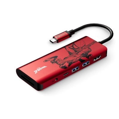 BELKIN 贝尔金 Connect USB-C® 7 合 1 高速多媒体集线器 (100W) (迪士尼系列, 蜘蛛侠)
