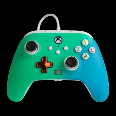 PowerA Xbox Series X｜S 加強版有線手柄手掣 (Seafoam Fade) 遊戲手掣