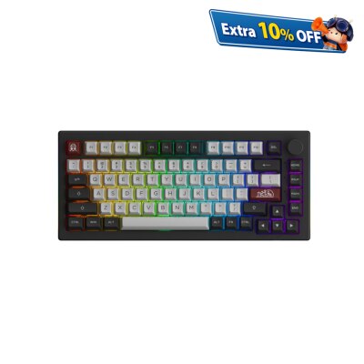 AKKO 5075B Plus Multi-Mode 82 Keys Wireless Mechanical Keyboard (Cream Yellow Switch)