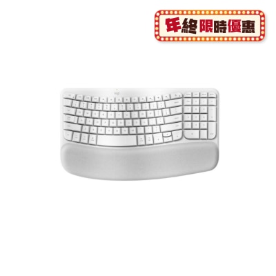 LOGITECH 羅技 Wave Keys 人體工學無線鍵盤