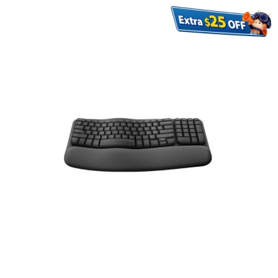 LOGITECH 罗技 Wave Keys 人体工学无线键盘