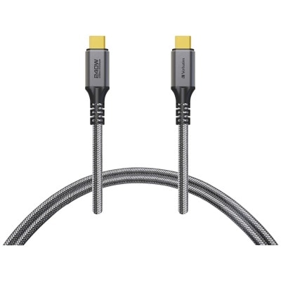 VERBATIM Tough Max 240W USB4 Type C 至 Type C 充電傳輸線 (120cm)