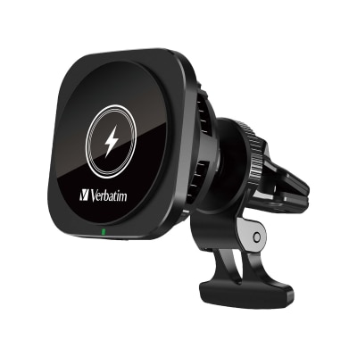 VERBATIM - 15W Magnetic Wireless Car Charger with Refrigerated Freeze Technology
