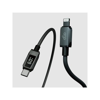 ego - CLRT2 Wiry Max2 60W 蘋果認證 即時速度顯示 C to Lightning充電線 2.5米