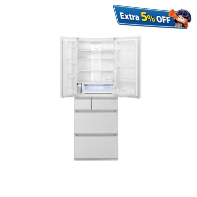 PANASONIC 樂聲牌 NR-F607HX-W3,AI ECONAVI 智慧節能六門雪櫃 (閃亮白) 雪櫃