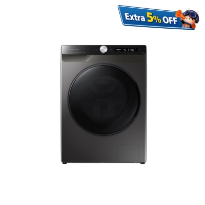 SAMSUNG WW80AG6L28BXSH Slim AI Ecobubble™ AI Control Front Load Washing Machine 8kg, 1200 rpm Front Load Washer