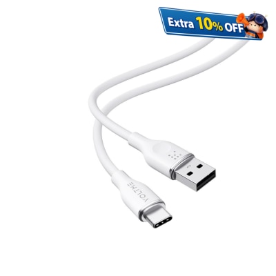 Voltme PowerLink MOSS 系列 USB-A to USB-C 耐用充电/传输矽胶线 (3A/60W) 1.8米