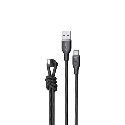 Voltme PowerLink RUGG 系列 USB-A to USB-C 耐用充电／传输编纤线 (3A/60W) 1米