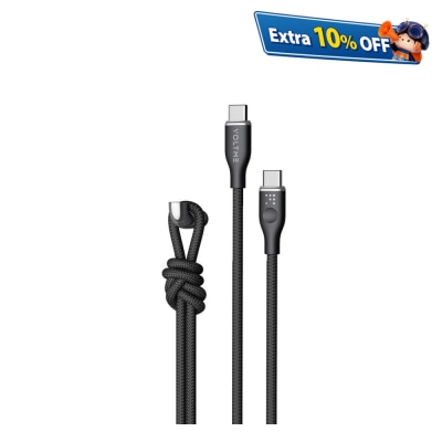 Voltme PowerLink RUGG 系列 USB-C to USB-C 耐用充電／傳輸編纖線 (5A/100W) 1.8米