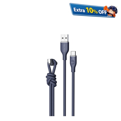 Voltme PowerLink RUGG 系列 USB-A to USB-C 耐用充電/傳輸編纖線 (3A/60W) 1米
