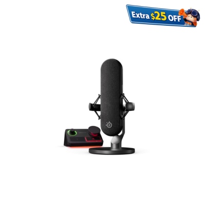 SteelSeries ALIAS PRO 电竞电容麦克风 连XLR Mixer