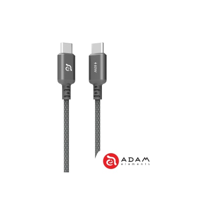ADAM elements - CASA S120 USB-C 对 USB-C 60W编织充电传输线Ｇrey