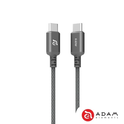 ADAM elements CASA S120 USB-C 對 USB-C 60W編織充電傳輸線