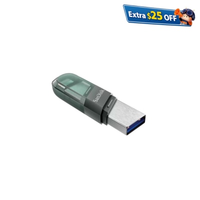 SANDISK 128GB iXpand Flash Drive Flip USB Storage