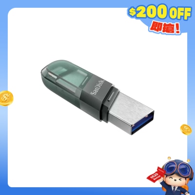SANDISK - 128GB iXpand Flash Drive Flip USB Storage