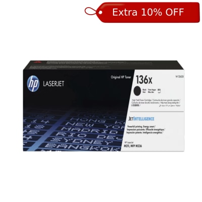 HP 惠普 136X LaserJet 高打印量黑色原廠碳粉匣 (W1360X)