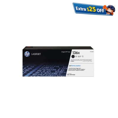 HP 惠普 136X LaserJet 高打印量黑色原厂碳粉匣 (W1360X)