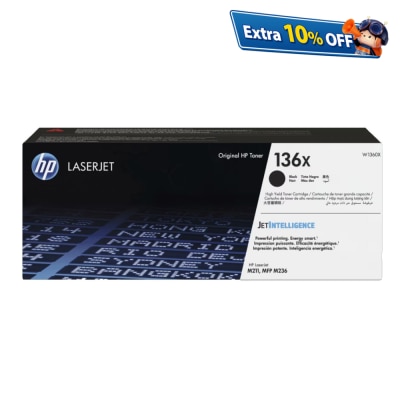HP 惠普 136X LaserJet 高打印量黑色原厂碳粉匣 (W1360X)