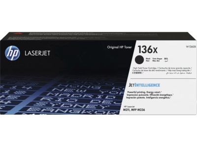 HP 惠普 136X LaserJet 高打印量黑色原廠碳粉匣 (W1360X)