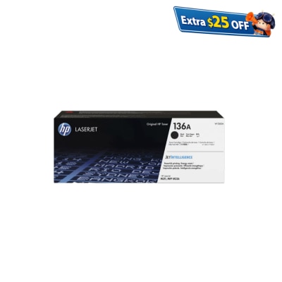 HP 136A Black Original LaserJet Toner Cartridge (W1360A)