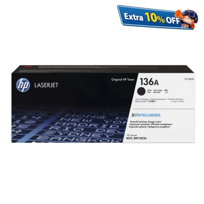 HP 136A Black Original LaserJet Toner Cartridge (W1360A)