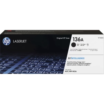 HP 惠普 136A LaserJet 黑色原廠碳粉匣 (W1360A)