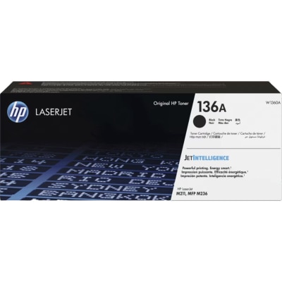 HP 惠普 136A LaserJet 黑色原廠碳粉匣 (W1360A)