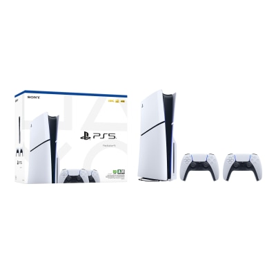 SONY PlayStation 5 PS5 Slim Disc Version Console (2 Controllers Bundle)
