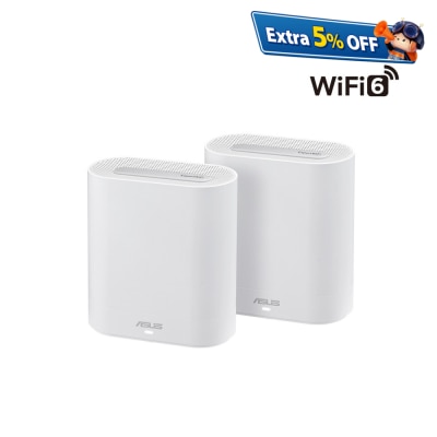 ASUS 华硕 ExpertWiFi EBM68 AX7800 WiFi 6 (2 件装) 路由器