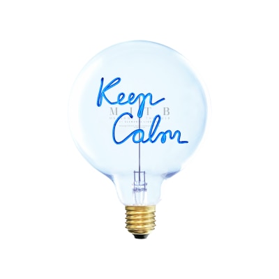 Message in the Bulb - KEEP CALM 装饰灯泡