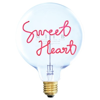 Message in the Bulb SWEET HEART Decoration Light Bulb