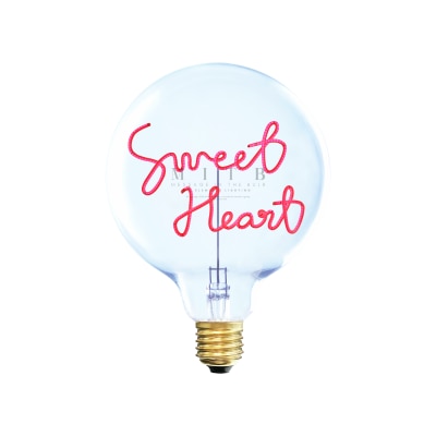 Message in the Bulb SWEET HEART Decoration Light Bulb