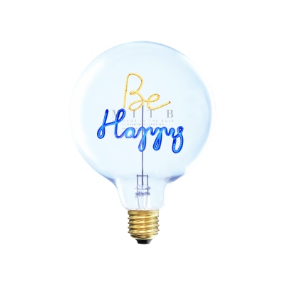 Message in the Bulb - Be Happy 装饰灯泡